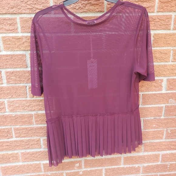 Margittes sheer pleated blouse NWT - Picture 6 of 6